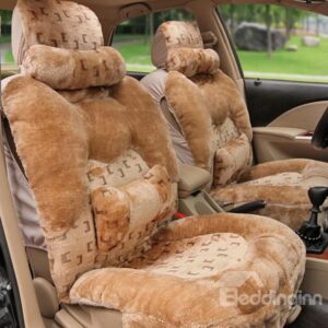 High Quality Beautiful Plush Pure Color Seat Covers