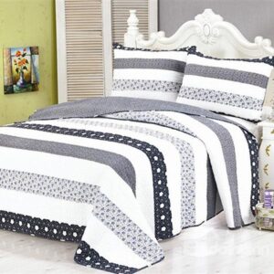 Classical Fashion Stripe Style 3-Piece Bed in a Bag