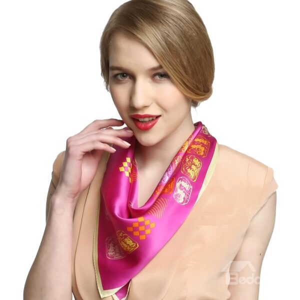 Trendy Urban Style Square Mulberry Silk Scarf