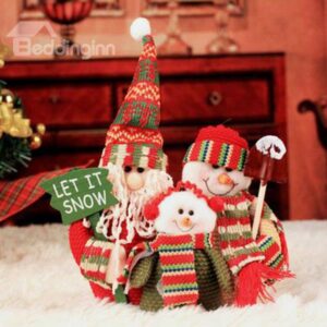 Lovely Santa Clause Famliy 20cm Christmas Decoration