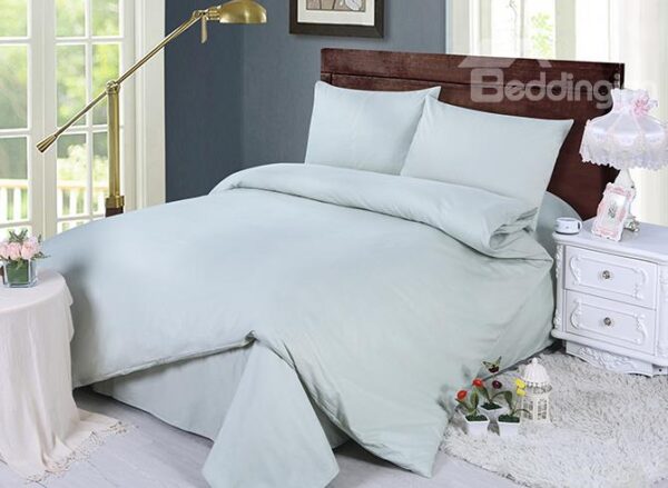 Modern Solid Color Style 4-Piece Duvet Cover Sets