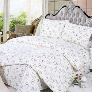 Fashionable Dash Line Checks Print 4-Piece Duvet Cover Sets