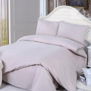Super Soft Solid Color 4-Piece Cotton Duvet Cover Sets