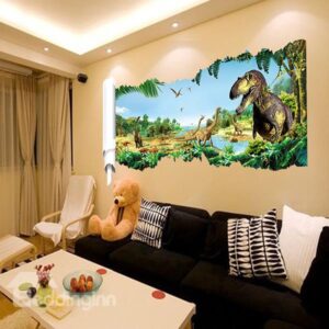 Fantastic Jurassic Park Dinosaur Removable 3D Wall Sticker