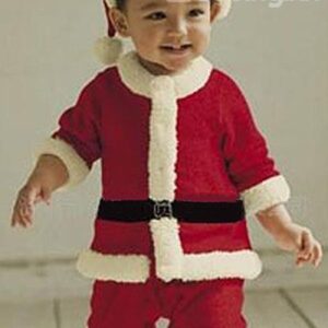 Bouncy Red Lovely Santa Baby Boy Costume