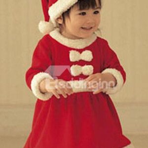 Bouncy Red Lovely Santa Baby Girl Costume