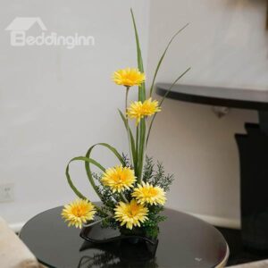 Lovely African daisy Desk Table Decoration Artificial Flowers Sets