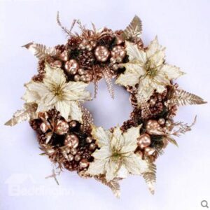 Modern Fashion Gold 50cm Christmas Wreath