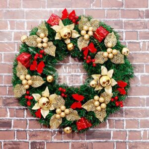 Adorable Multi-color 50cm Christmas Wreath Decoration