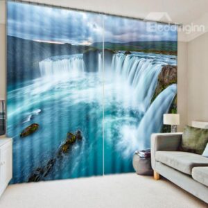 Amazing Waterfall Scenery 3D Blackout Curtain