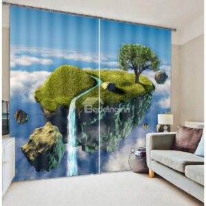 High Quality Polyester 3D Scenery Blackout Curtain