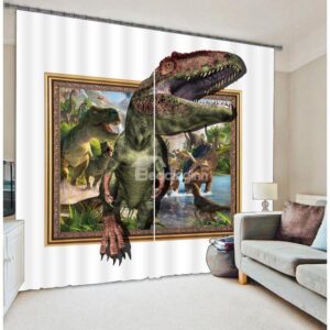 Amazing 3D Dinosaur Light Blocking Curtain