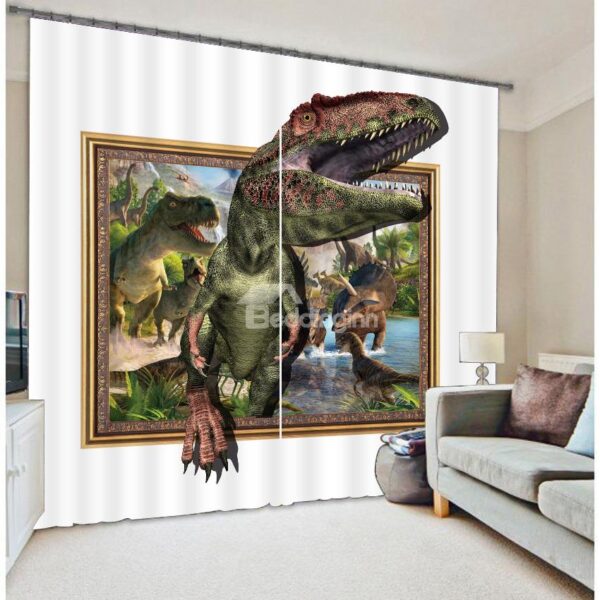 Amazing 3D Dinosaur Light Blocking Curtain