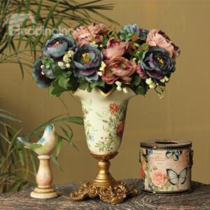 Classic Elegent European Style Artificial Flower with Vase