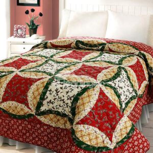 Pastoral Style Small Flowers Print Queen Size Quilt