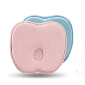 Super Cute Apple Shape Memory Foam Prevent Flat Head Baby Pillow