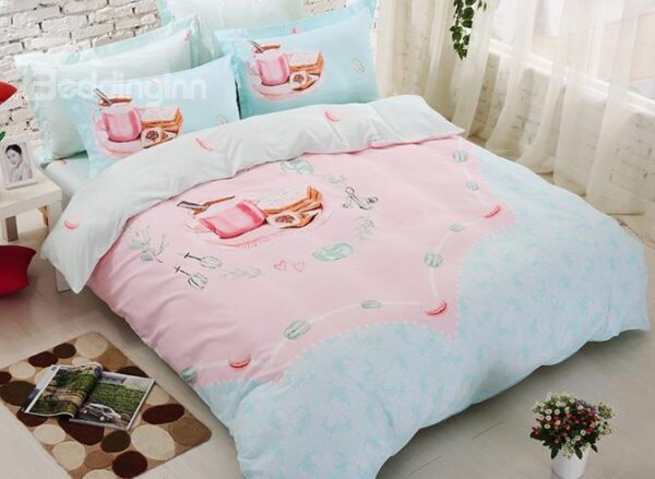 Beautiful Morning Kids 4-Piece Organic Cotton Duvet Cover Set