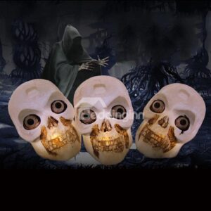 Novelty Skull Head Light 3 Pieces 2m Halloween Decoration