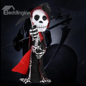 Spooky Skeleton with Ghost Laughter Halloween Decoration