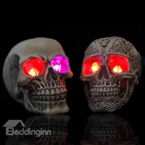 Dread Sound-Activated Skull Head Halloween Decoration