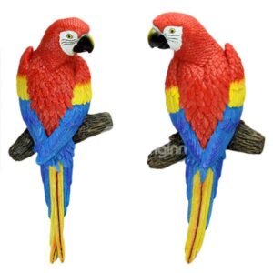 Lovely Decorative Resin Parrot Wall Art Decoration