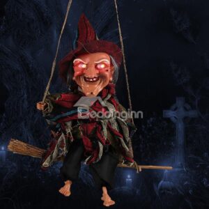 Weird Witcn Pendant Halloween Decoration Sound-Acitvated