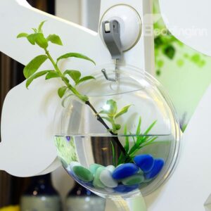 Creative Acrylic Wall Flower Vase Mini Fish Bowl