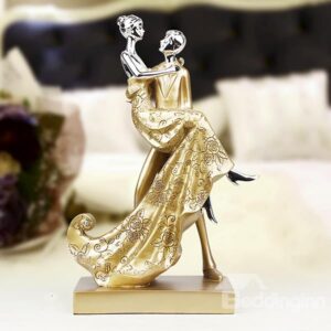 Romantic Resin 4-Color Dancing Lovers Desktop Decoration