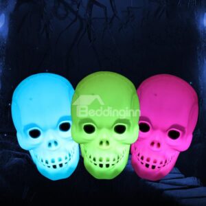 Colorful Skull Head Lantern Halloween Decoration