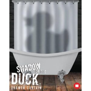 Mysterious Unique Duck Shadow Design Bathroom Shower Curtain
