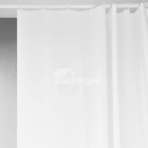 New Arrival Stunning Pure White Shower Curtain