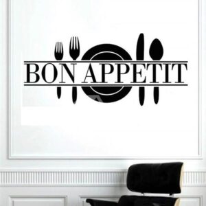 Words Kitchen Dining Room Bon Appetit Removable Wall Stickerr