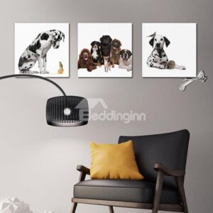 Cute Spotty Dog Dalmatian 3-Panel Wall Art Prints