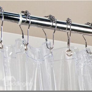 Romantic Sparking Transparent Design Waterproof Shower Curtain