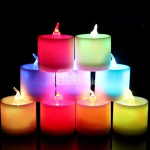 Colorful Electronic Candle 9 Pieces Halloween Decoration