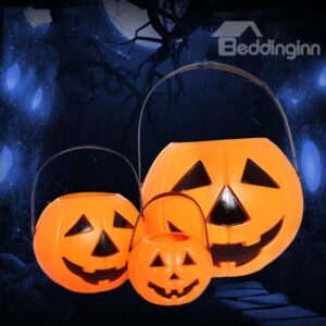 Large Size Pumpkin Bucket Halloween Decoration