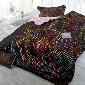 High-Definition Digital Printing Colorful Dots 4-Piece Duvet Cover Sets