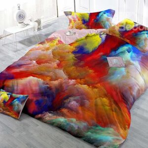 Gorgeous Abstract Colors Print 4-Piece Duvet Cover Sets