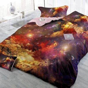 Shining Stars Castle Digital Printing 4-Piece Duvet Cover Sets