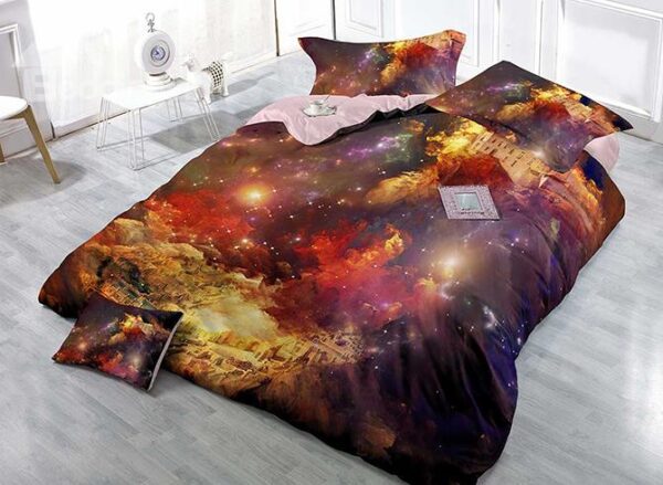 Shining Stars Castle Digital Printing 4-Piece Duvet Cover Sets