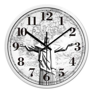 Religious Brazil Corcovado Jesus Design Mute Wall Clock