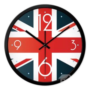 Classic British National Flag Union Jack Mute Wall Clock