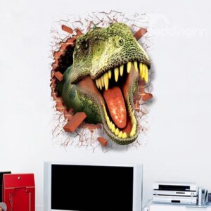 Amazing Dinosaur Through Walls Removable 3D Wall Sticker