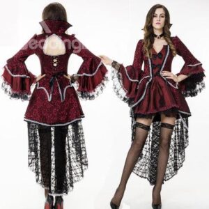 Luxurious Lace and Layered Design Vampire Countess Costume
