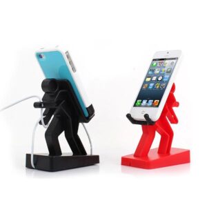 Creative Man Bearing Weight Phone Holder Cable Caddy