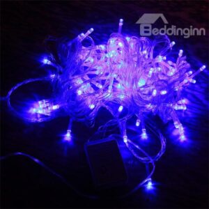 Elegant Purple 10m LED Christmas Light with Back Splice