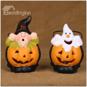 Beautiful Pumpkin Design 2-Pieces LED Halloween Light