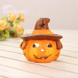 Personal Cow Boy Pattern Halloween Pumpkin Candlestick