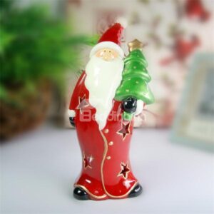 Kind Santa Clause Design Christmas Candlestick