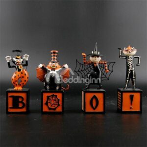 Original Shape Fashion Design 4-Pieces Halloween Decoration